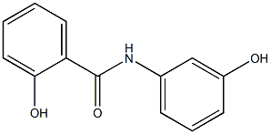 2-hydroxy-N-(3-hydroxyphenyl)benzamide Struktur