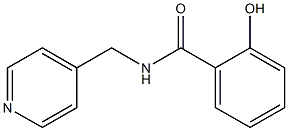 2-hydroxy-N-(pyridin-4-ylmethyl)benzamide Struktur