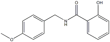 2-hydroxy-N-[(4-methoxyphenyl)methyl]benzamide Struktur