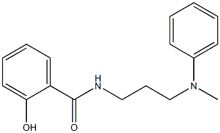 2-hydroxy-N-{3-[methyl(phenyl)amino]propyl}benzamide Struktur