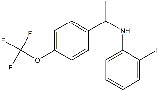 2-iodo-N-{1-[4-(trifluoromethoxy)phenyl]ethyl}aniline Struktur