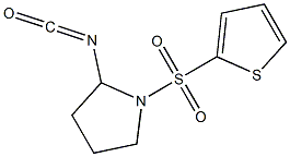 2-isocyanato-1-(thien-2-ylsulfonyl)pyrrolidine Struktur