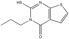 2-mercapto-3-propylthieno[2,3-d]pyrimidin-4(3H)-one Struktur