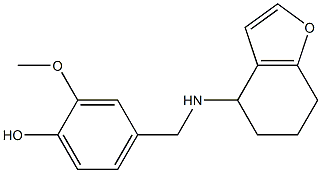 2-methoxy-4-[(4,5,6,7-tetrahydro-1-benzofuran-4-ylamino)methyl]phenol Struktur