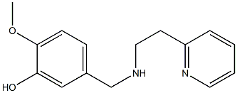 2-methoxy-5-({[2-(pyridin-2-yl)ethyl]amino}methyl)phenol Struktur