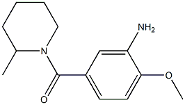 2-methoxy-5-[(2-methylpiperidin-1-yl)carbonyl]aniline Struktur