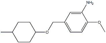 2-methoxy-5-{[(4-methylcyclohexyl)oxy]methyl}aniline Struktur