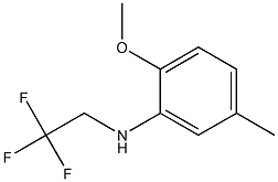 2-methoxy-5-methyl-N-(2,2,2-trifluoroethyl)aniline Struktur