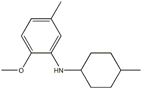 2-methoxy-5-methyl-N-(4-methylcyclohexyl)aniline Struktur