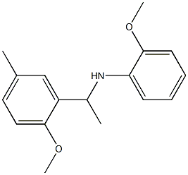 2-methoxy-N-[1-(2-methoxy-5-methylphenyl)ethyl]aniline Struktur