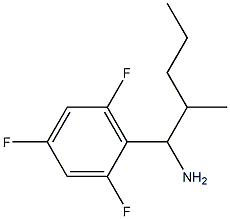 2-methyl-1-(2,4,6-trifluorophenyl)pentan-1-amine Struktur