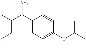 2-methyl-1-[4-(propan-2-yloxy)phenyl]pentan-1-amine Struktur