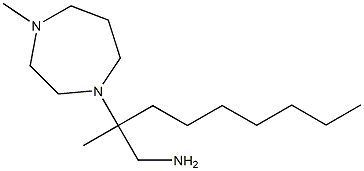 2-methyl-2-(4-methyl-1,4-diazepan-1-yl)nonan-1-amine Struktur