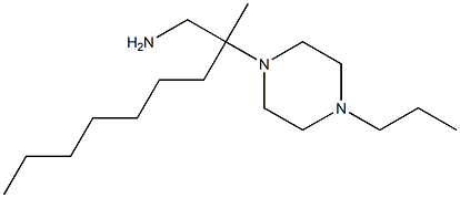 2-methyl-2-(4-propylpiperazin-1-yl)nonan-1-amine Struktur