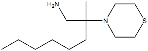 2-methyl-2-(thiomorpholin-4-yl)octan-1-amine Struktur