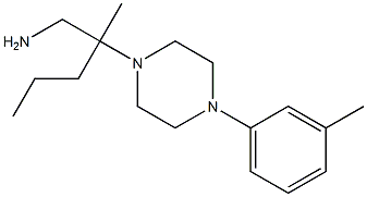 2-methyl-2-[4-(3-methylphenyl)piperazin-1-yl]pentan-1-amine Struktur