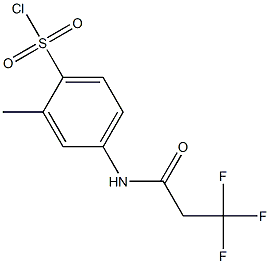 2-methyl-4-(3,3,3-trifluoropropanamido)benzene-1-sulfonyl chloride Struktur