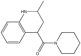 2-methyl-4-(piperidin-1-ylcarbonyl)-1,2,3,4-tetrahydroquinoline Struktur