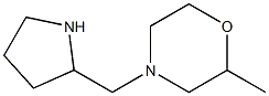 2-methyl-4-(pyrrolidin-2-ylmethyl)morpholine Struktur