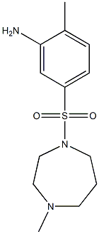 2-methyl-5-[(4-methyl-1,4-diazepane-1-)sulfonyl]aniline Struktur