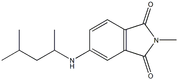 2-methyl-5-[(4-methylpentan-2-yl)amino]-2,3-dihydro-1H-isoindole-1,3-dione Struktur