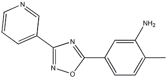 2-methyl-5-[3-(pyridin-3-yl)-1,2,4-oxadiazol-5-yl]aniline Struktur