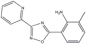 2-methyl-6-[3-(pyridin-2-yl)-1,2,4-oxadiazol-5-yl]aniline Struktur