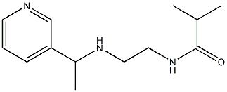 2-methyl-N-(2-{[1-(pyridin-3-yl)ethyl]amino}ethyl)propanamide Struktur