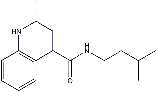 2-methyl-N-(3-methylbutyl)-1,2,3,4-tetrahydroquinoline-4-carboxamide Struktur