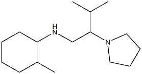 2-methyl-N-[3-methyl-2-(pyrrolidin-1-yl)butyl]cyclohexan-1-amine Struktur