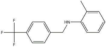 2-methyl-N-{[4-(trifluoromethyl)phenyl]methyl}aniline Struktur