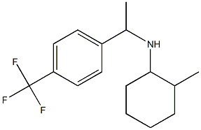 2-methyl-N-{1-[4-(trifluoromethyl)phenyl]ethyl}cyclohexan-1-amine Struktur