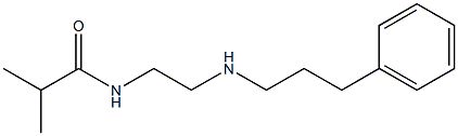 2-methyl-N-{2-[(3-phenylpropyl)amino]ethyl}propanamide Struktur