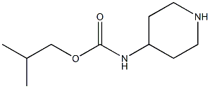 2-methylpropyl N-(piperidin-4-yl)carbamate Struktur