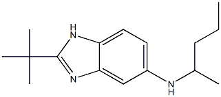 2-tert-butyl-N-(pentan-2-yl)-1H-1,3-benzodiazol-5-amine Struktur