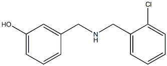 3-({[(2-chlorophenyl)methyl]amino}methyl)phenol Struktur