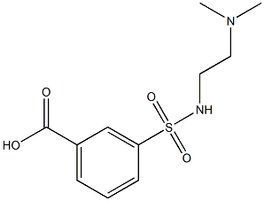 3-({[2-(dimethylamino)ethyl]amino}sulfonyl)benzoic acid Struktur