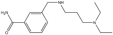 3-({[3-(diethylamino)propyl]amino}methyl)benzamide Struktur