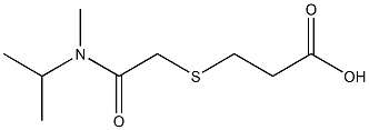 3-({[methyl(propan-2-yl)carbamoyl]methyl}sulfanyl)propanoic acid Struktur