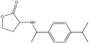 3-({1-[4-(propan-2-yl)phenyl]ethyl}amino)oxolan-2-one Struktur