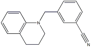 3-(1,2,3,4-tetrahydroquinolin-1-ylmethyl)benzonitrile Struktur