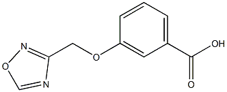 3-(1,2,4-oxadiazol-3-ylmethoxy)benzoic acid Struktur