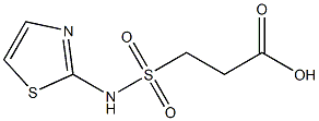 3-(1,3-thiazol-2-ylsulfamoyl)propanoic acid Struktur