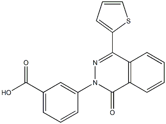 3-(1-oxo-4-thien-2-ylphthalazin-2(1H)-yl)benzoic acid Struktur