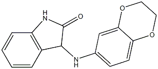 3-(2,3-dihydro-1,4-benzodioxin-6-ylamino)-2,3-dihydro-1H-indol-2-one Struktur