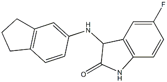 3-(2,3-dihydro-1H-inden-5-ylamino)-5-fluoro-2,3-dihydro-1H-indol-2-one Struktur