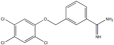 3-(2,4,5-trichlorophenoxymethyl)benzene-1-carboximidamide Struktur