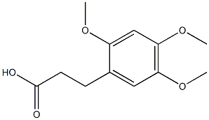 3-(2,4,5-trimethoxyphenyl)propanoic acid Struktur