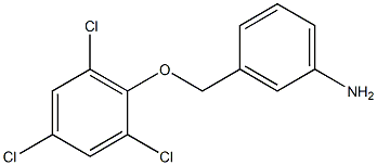 3-(2,4,6-trichlorophenoxymethyl)aniline Struktur