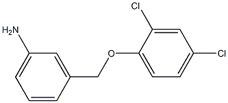 3-(2,4-dichlorophenoxymethyl)aniline Struktur